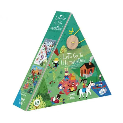 dwustronne puzzle Lato i Zima Londji BEBE Concept 