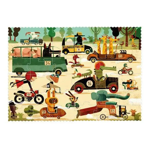 puzzle 50 elementów Vroom Vroom Londji BEBE Concept 