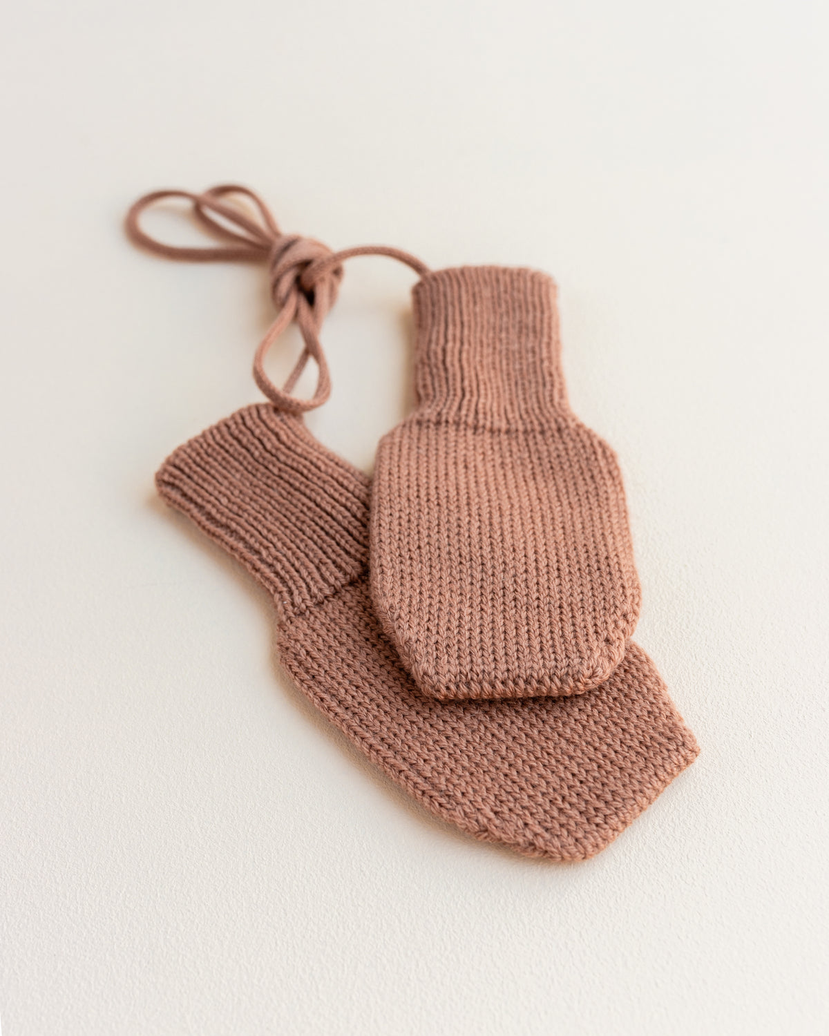 Rękawiczki niemowlęce merino Fiza Mittens TERRACOTTA