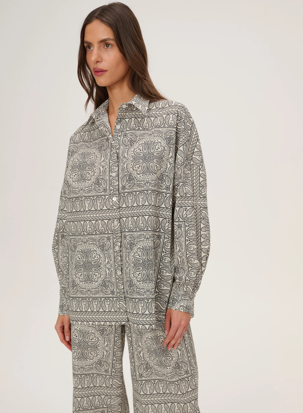 Chemise bandana Meryl ECRU
