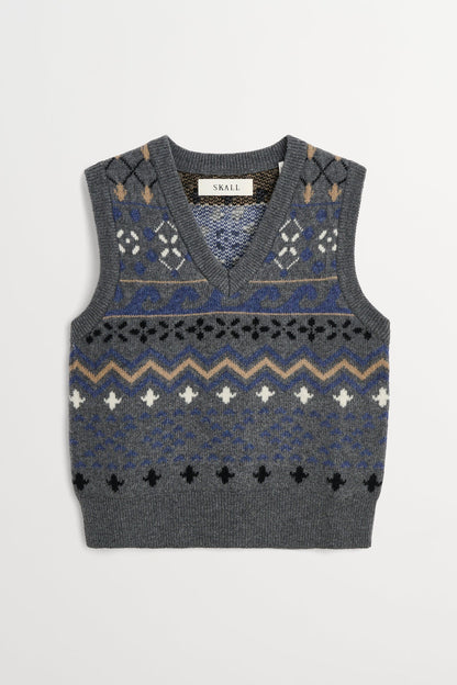 Misty vest GREY JACQUARD