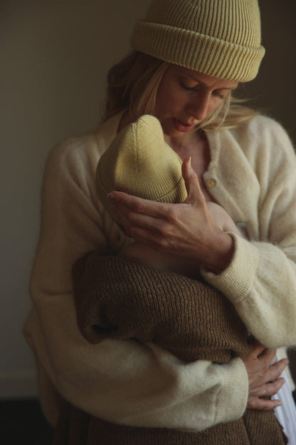 Merino Beanie Newborn 0+ LIGHT YELLOW