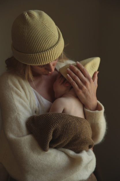 Merino Beanie Newborn 0+ LIGHT YELLOW