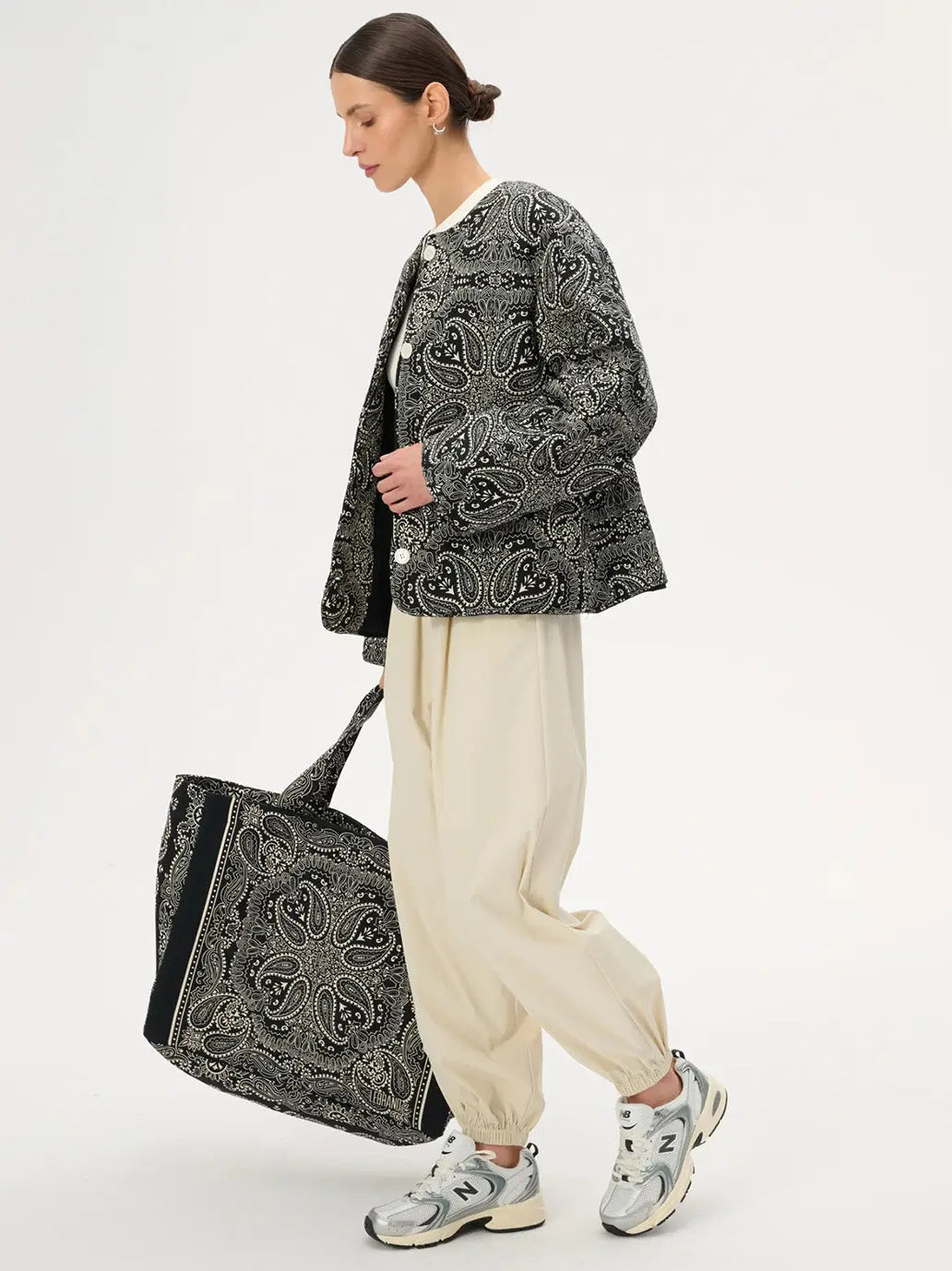 Duża torba shopper Capri Black LEBRAND BEBE Concept 