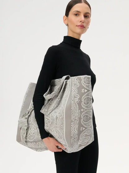 Duża torba shopper Capri Grey LEBRAND BEBE Concept 