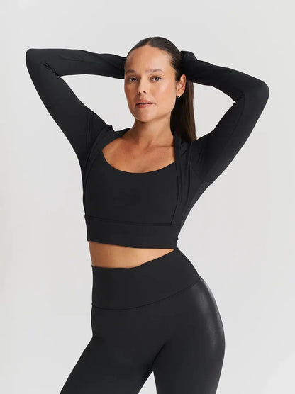 Softsculpt Bolero Long Sleeve Top Sisterly Tribe BEBE Concept 