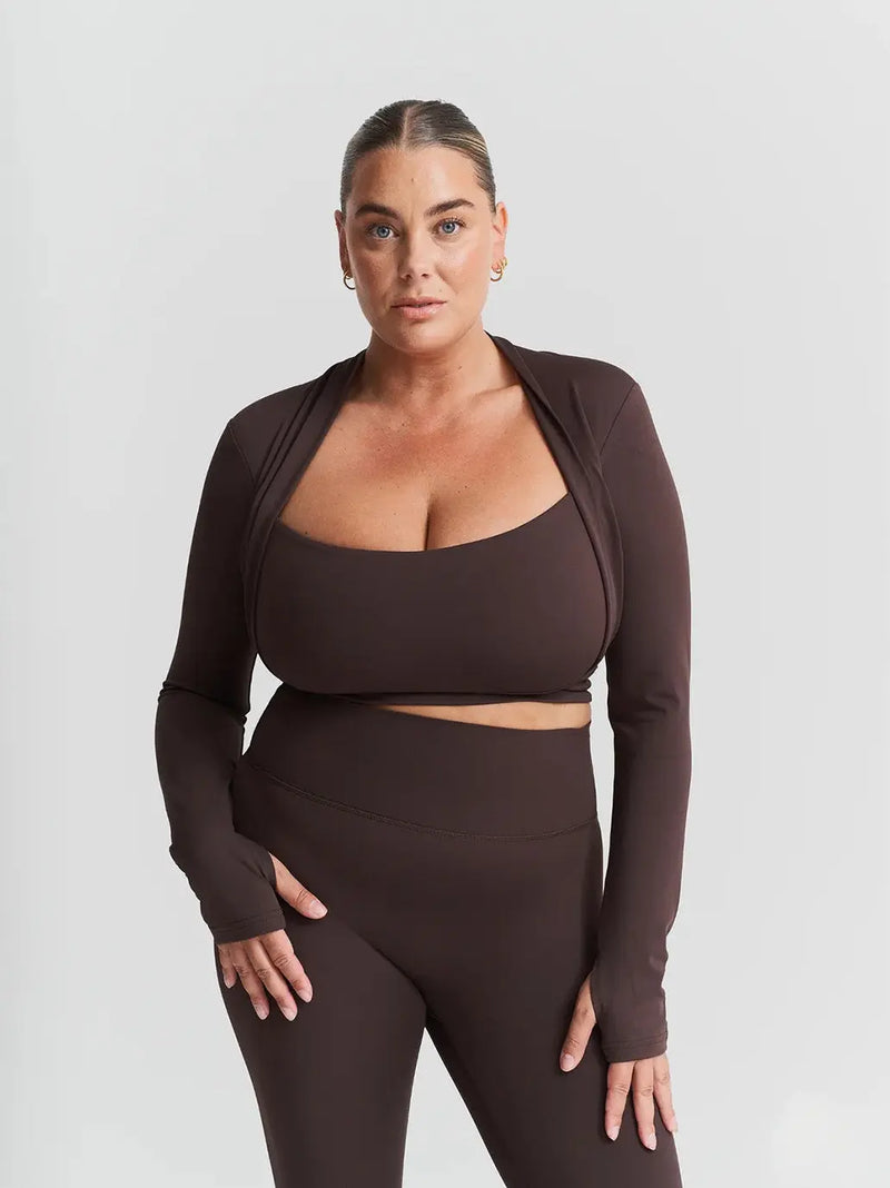 Softsculpt Bolero Long Sleeve Top Sisterly Tribe BEBE Concept 