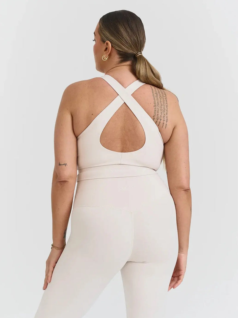 Softsculpt V-neck Cross Back Bra Sisterly Tribe BEBE Concept 