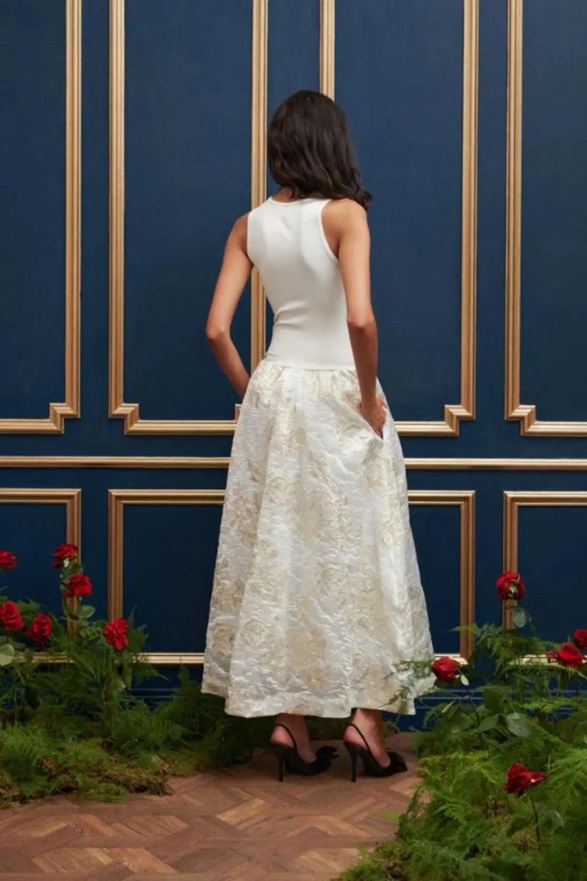 OUTLET Sukienka Midi Sophia Jacquard S bébé concept BEBE Concept 