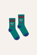 Smiling Face Socks GREEN