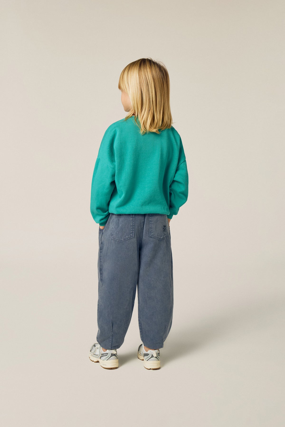Smiling Face Green Sweatshirt GREEN