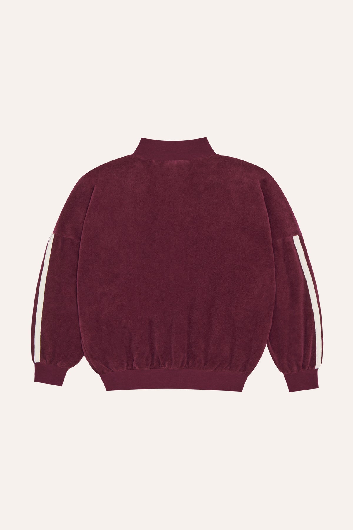 Burgundy Color Block Sweatshirt BURGUNDY
