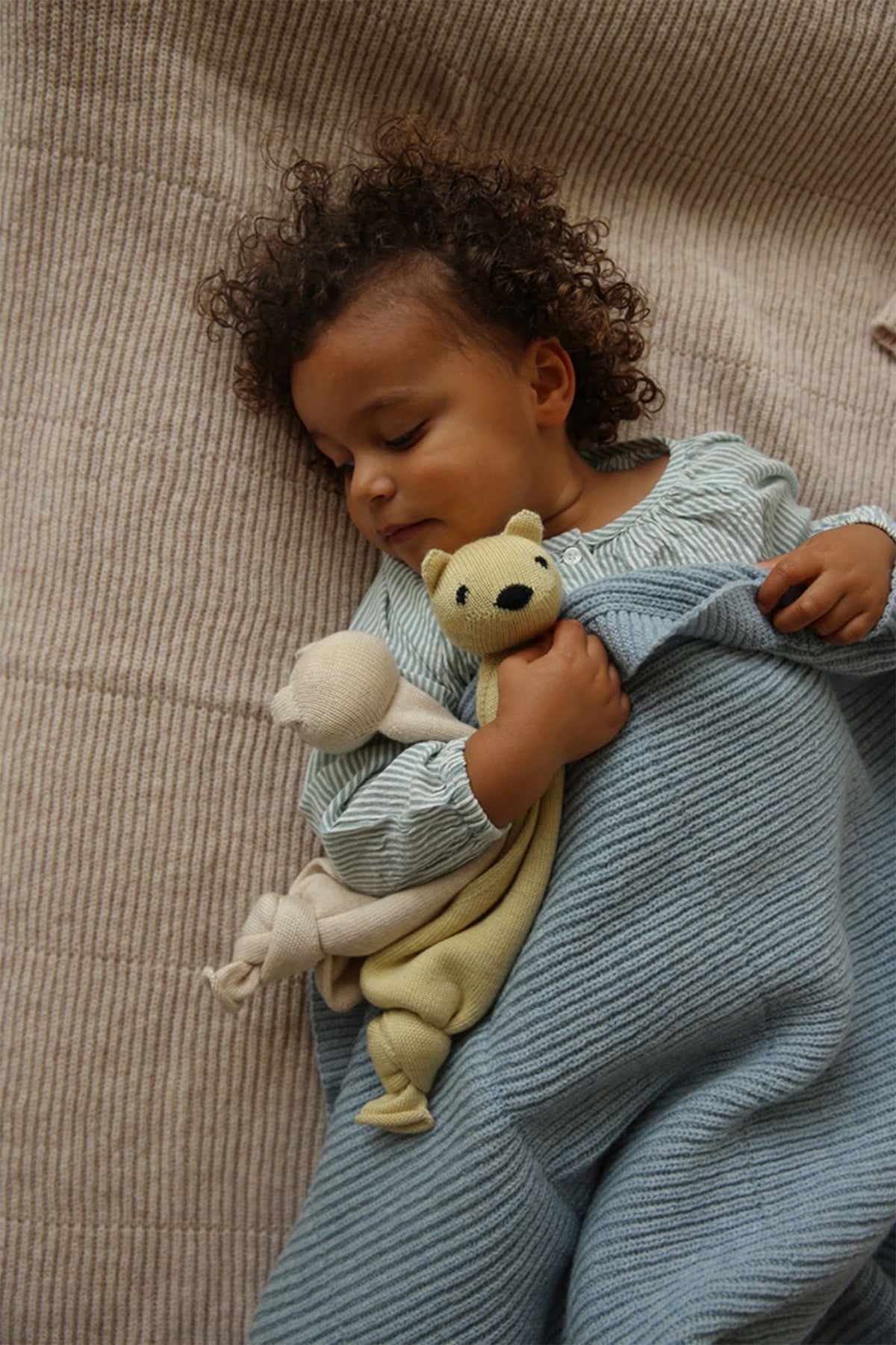 Przytulanka merino Teddy Tokki Light Yellow