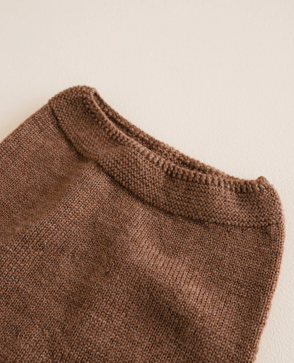 Spodenki niemowlęce z wełny merino Guido MOCHA