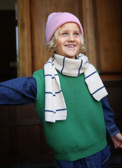 Kamizelka z wełny merino Harvey Kids GRASS
