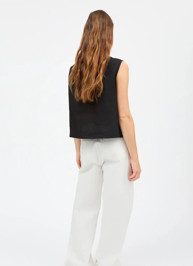 Vetiver Linen Top SKALL STUDIO BEBE Concept 