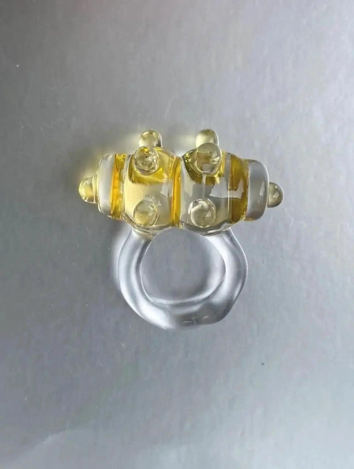 Atomic Sugar Glass Ring Vivian Alarcon BEBE Concept 