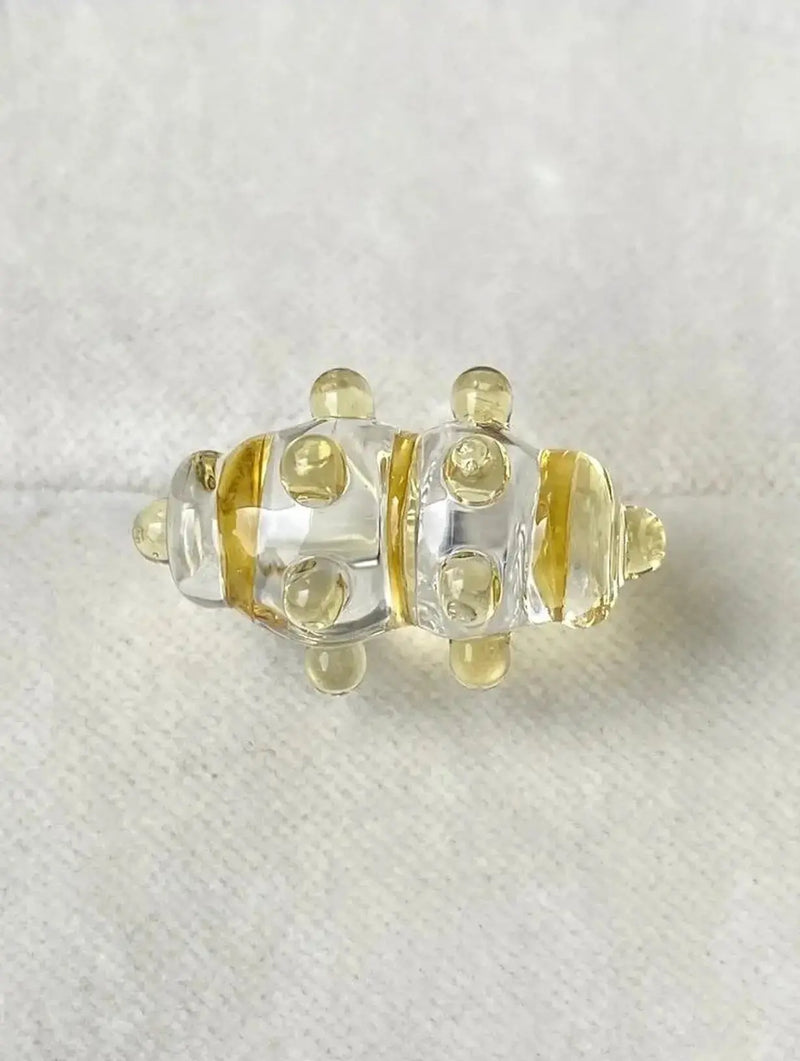 Atomic Sugar Glass Ring Vivian Alarcon BEBE Concept 