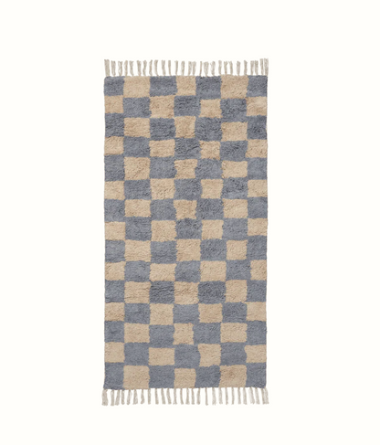 Mara washable rug Mist Blue/Warm Sand