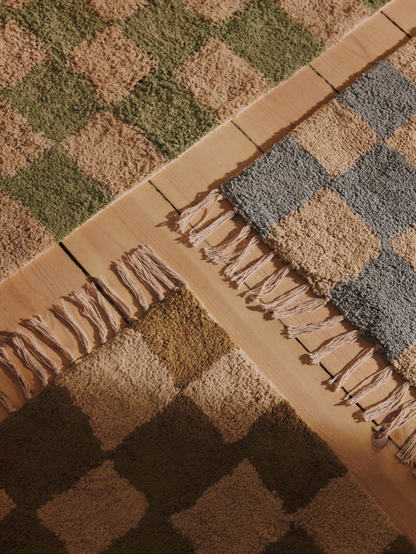 Alfombra lavable Mara Elm Green/Warm Sand