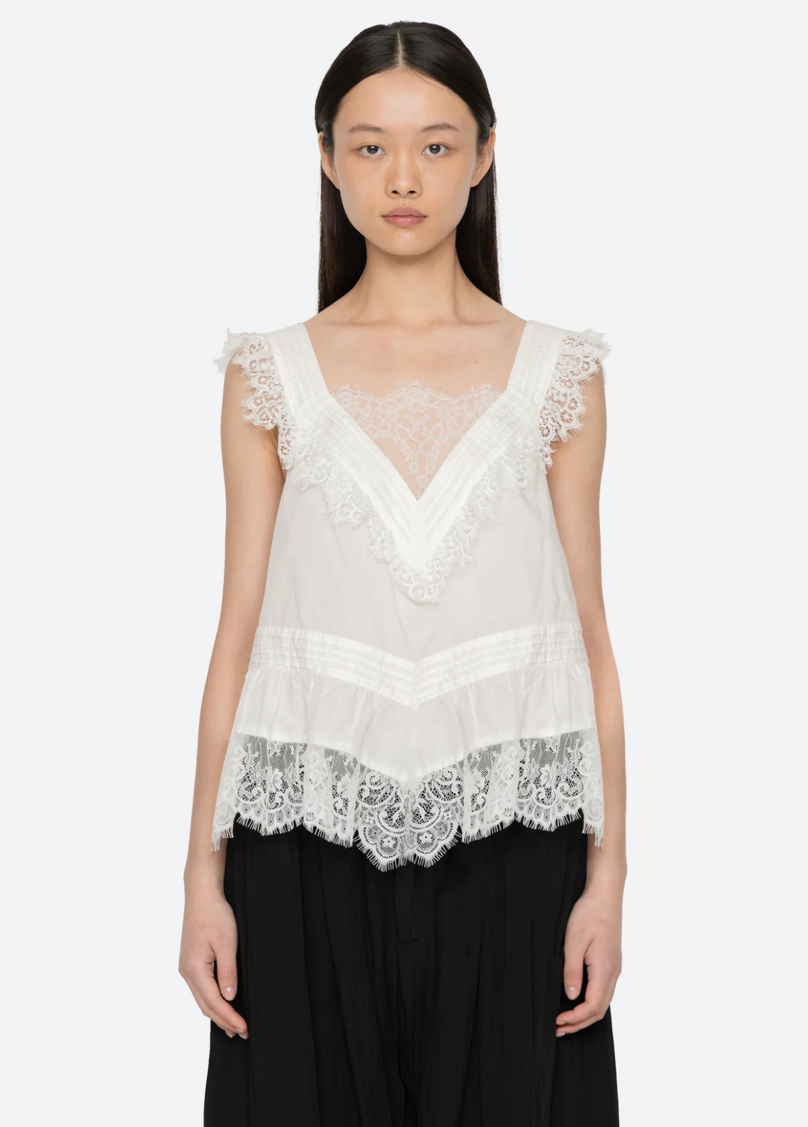 Hilda Solid Top WHITE
