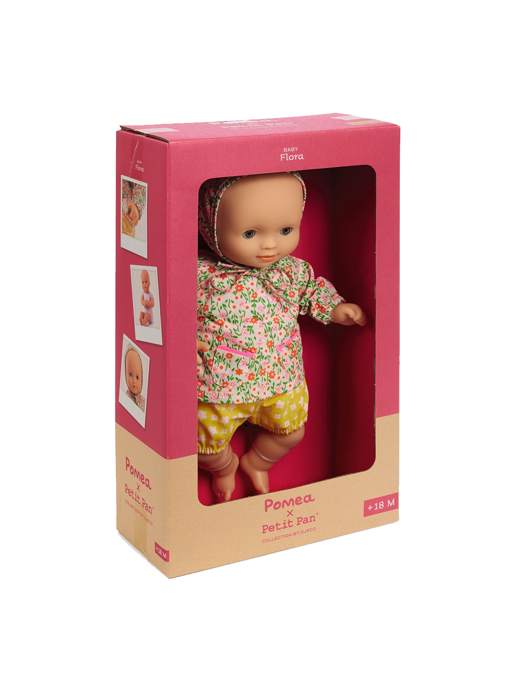 Lalka z ruchomymi powiekami Baby Pomea Djeco BEBE Concept 