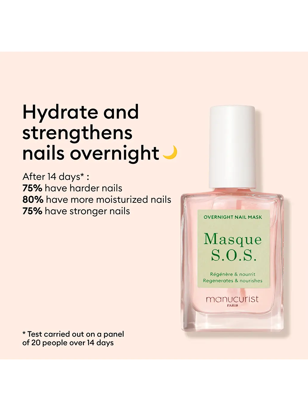 Maska nocna na paznokcie Masque S.O.S. Manucurist BEBE Concept 