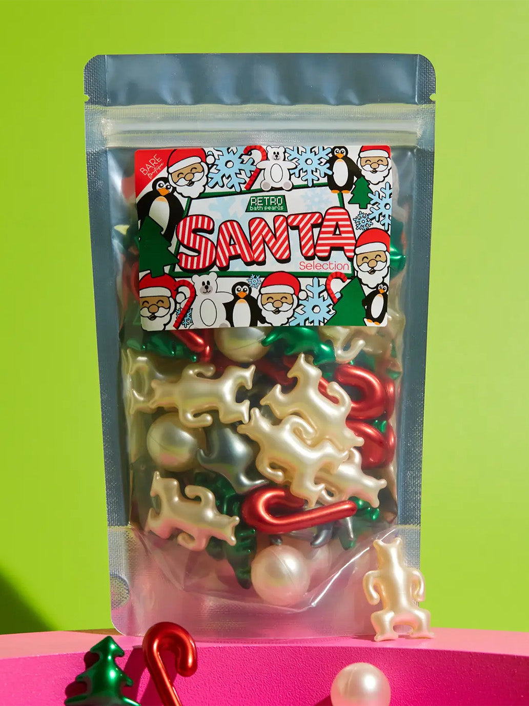 Retro Bath Pearls Santa Selection