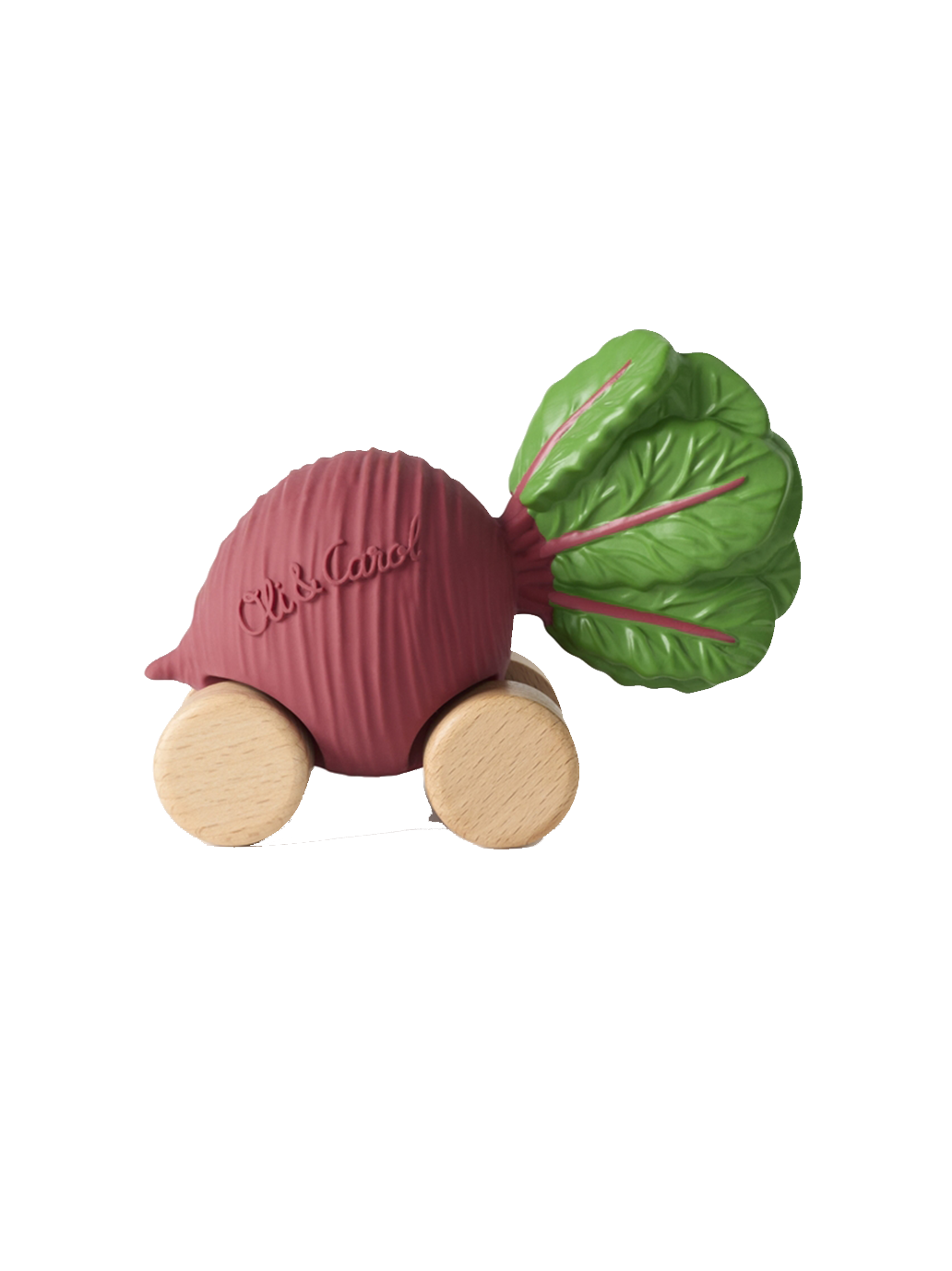 Pierwszy samochodzik z kauczuku Oli &amp; Carol BEBE Concept 