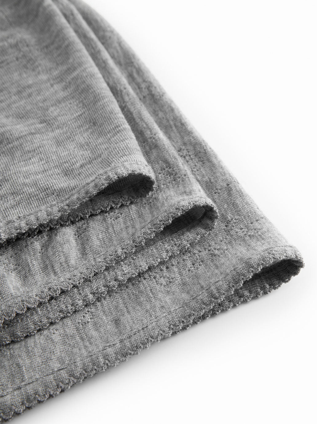 Kocyk niemowlęcy z wełny merino Alida Pointelle MarMar Copenhagen BEBE Concept 