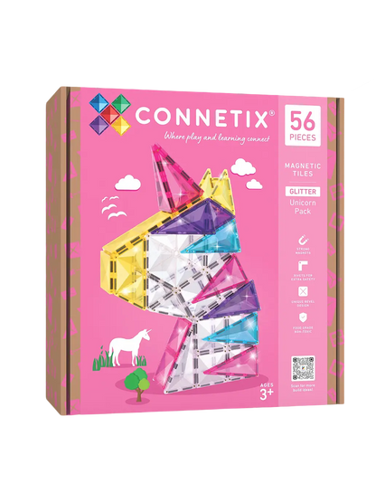 Brokatowe klocki magnetyczne Glitter Unicorn Pack Connetix BEBE Concept 