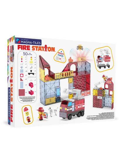 Klocki Magnetyczne Fire Station Magna-Tiles BEBE Concept 