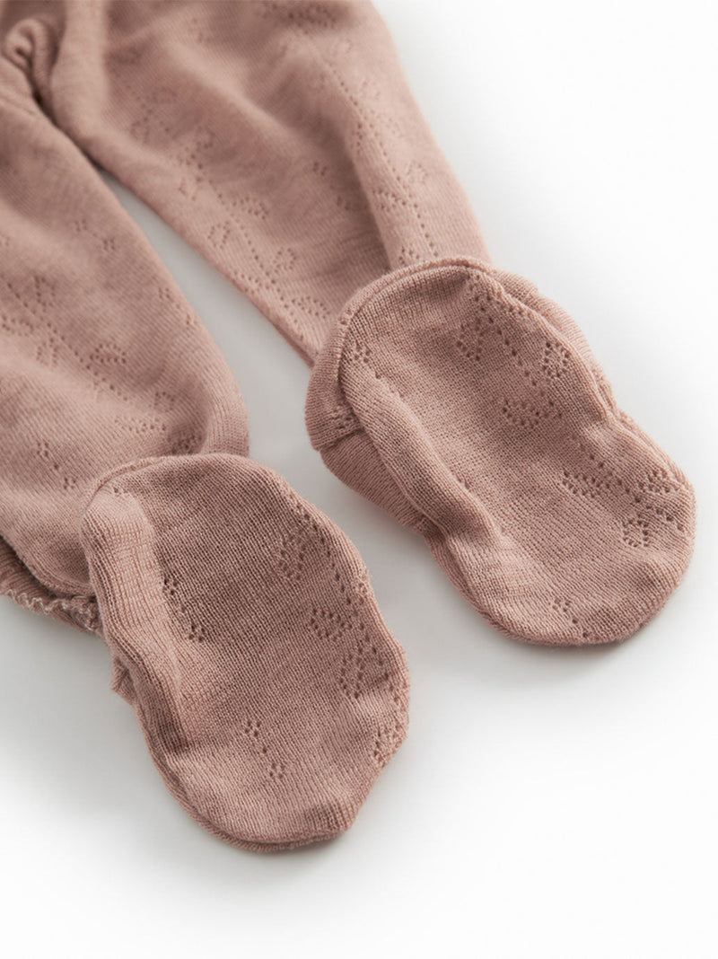 Śpioszki niemowlęce merino Rubetta Pointelle MarMar Copenhagen BEBE Concept 