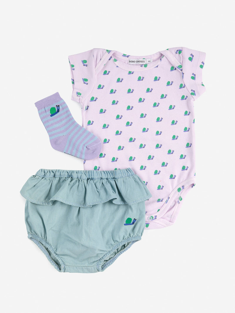 Zestaw prezentowy Funny Snail gift set Bobo Choses BEBE Concept 