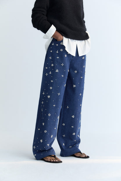 Lia Woman Pant BLUE DENIM