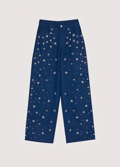 Lia Woman Pant BLUE DENIM