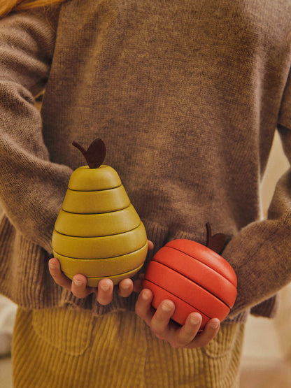 Zestaw zabawek Stacking Apple and Pear Ferm Living BEBE Concept 