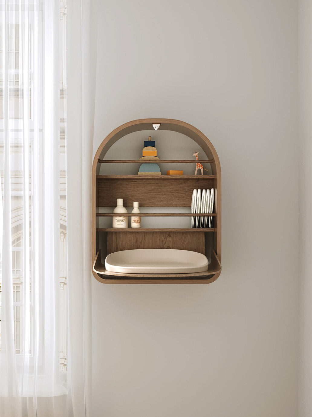 Składany stół do przewijania Kai Wall Changing Table Kas Kopenhagen BEBE Concept 