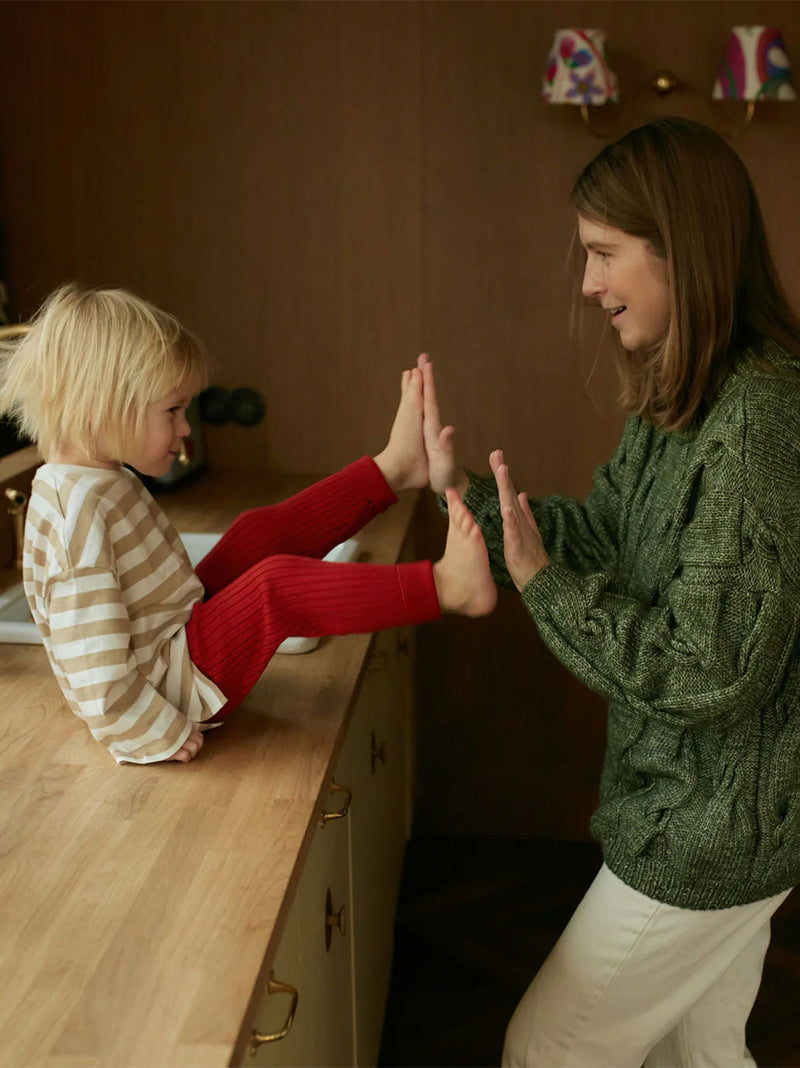 Legginsy z wełny merino dla dzieci Everyday Mille Family BEBE Concept 