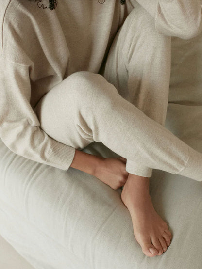 Damskie spodnie joggery z wełny merino Mille Family BEBE Concept 
