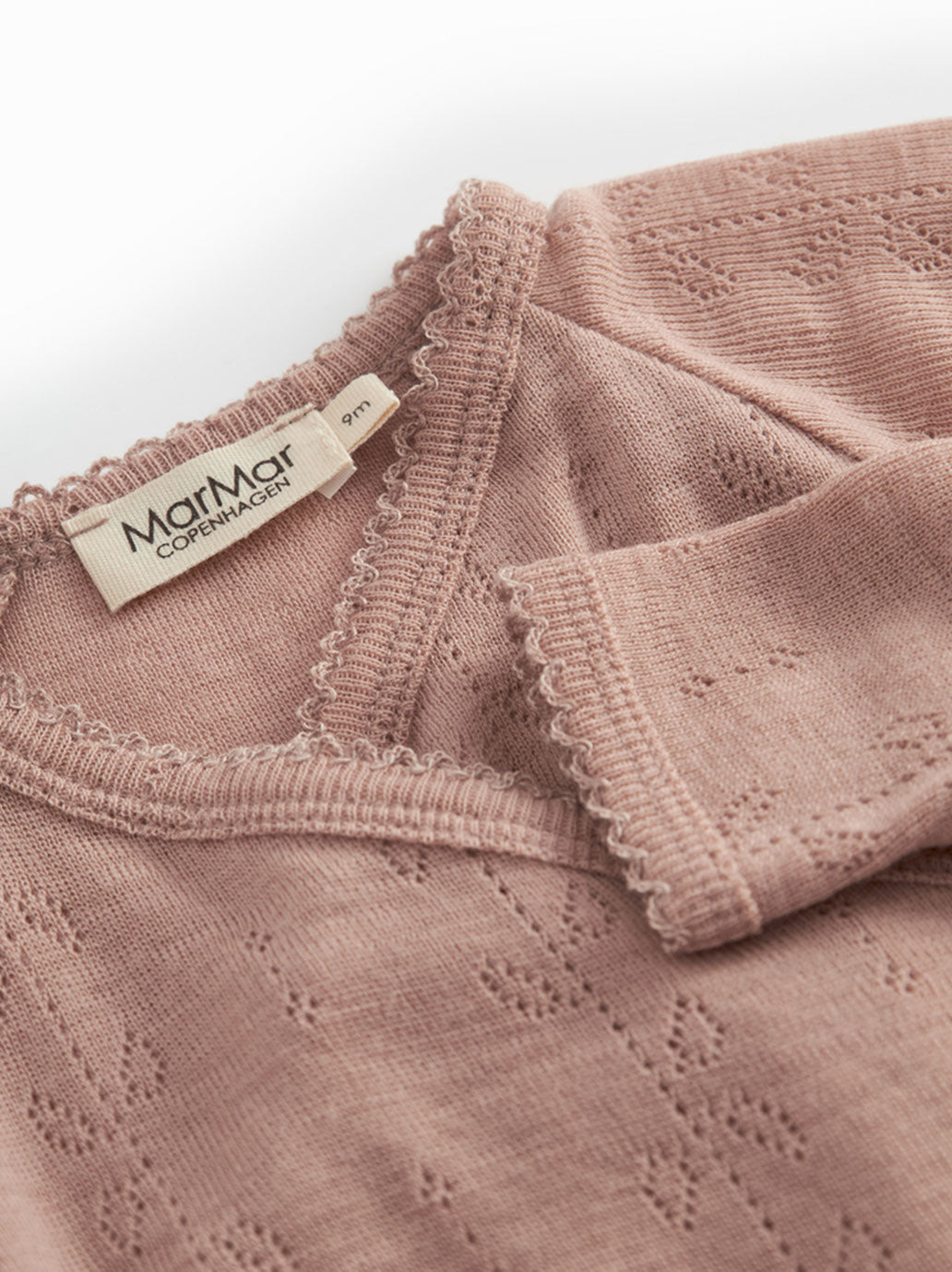 Śpioszki niemowlęce merino Rubetta Pointelle MarMar Copenhagen BEBE Concept 