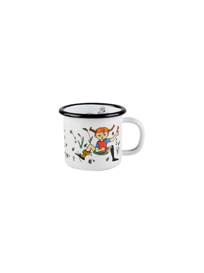 Emaliowany kubek retro Pippi 1.5 dl Muurla BEBE Concept 