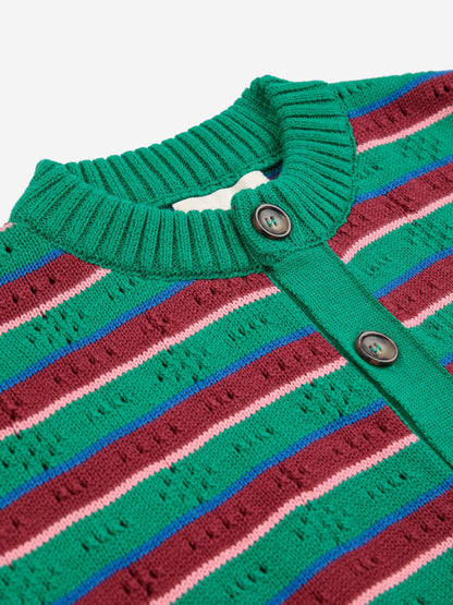 Tic Tac Toe striped cardigan Kids Bobo Choses BEBE Concept 