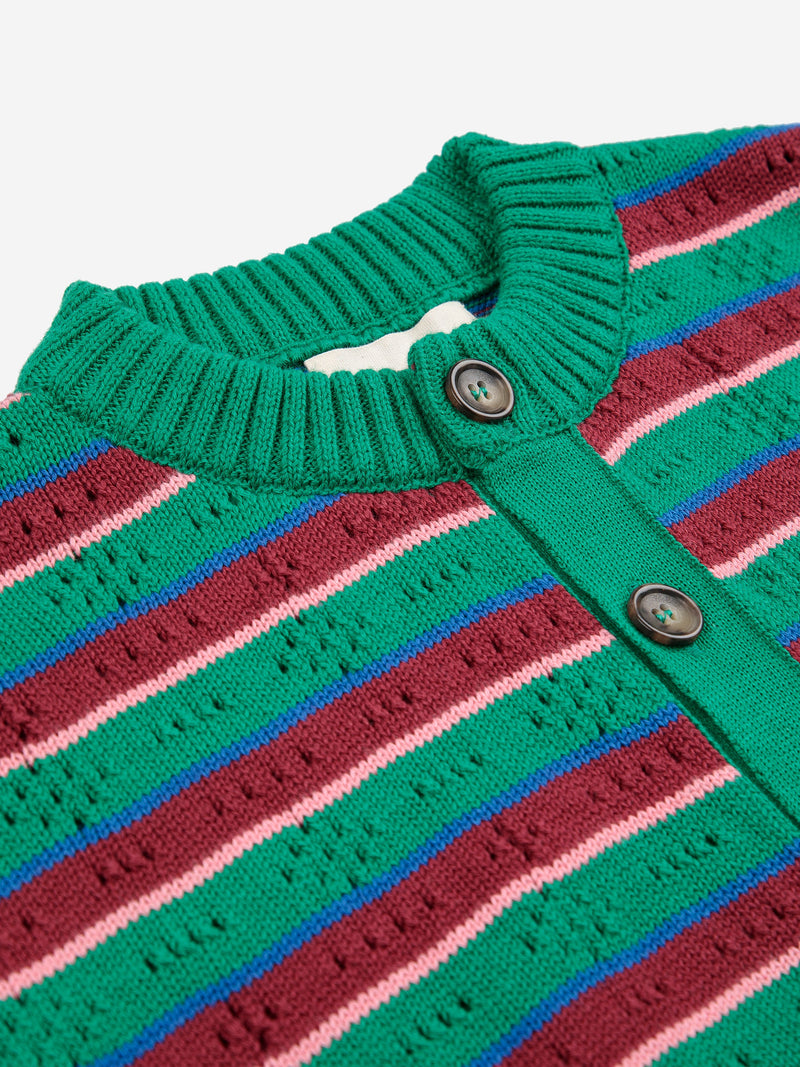 Tic Tac Toe striped cardigan Kids Bobo Choses BEBE Concept 