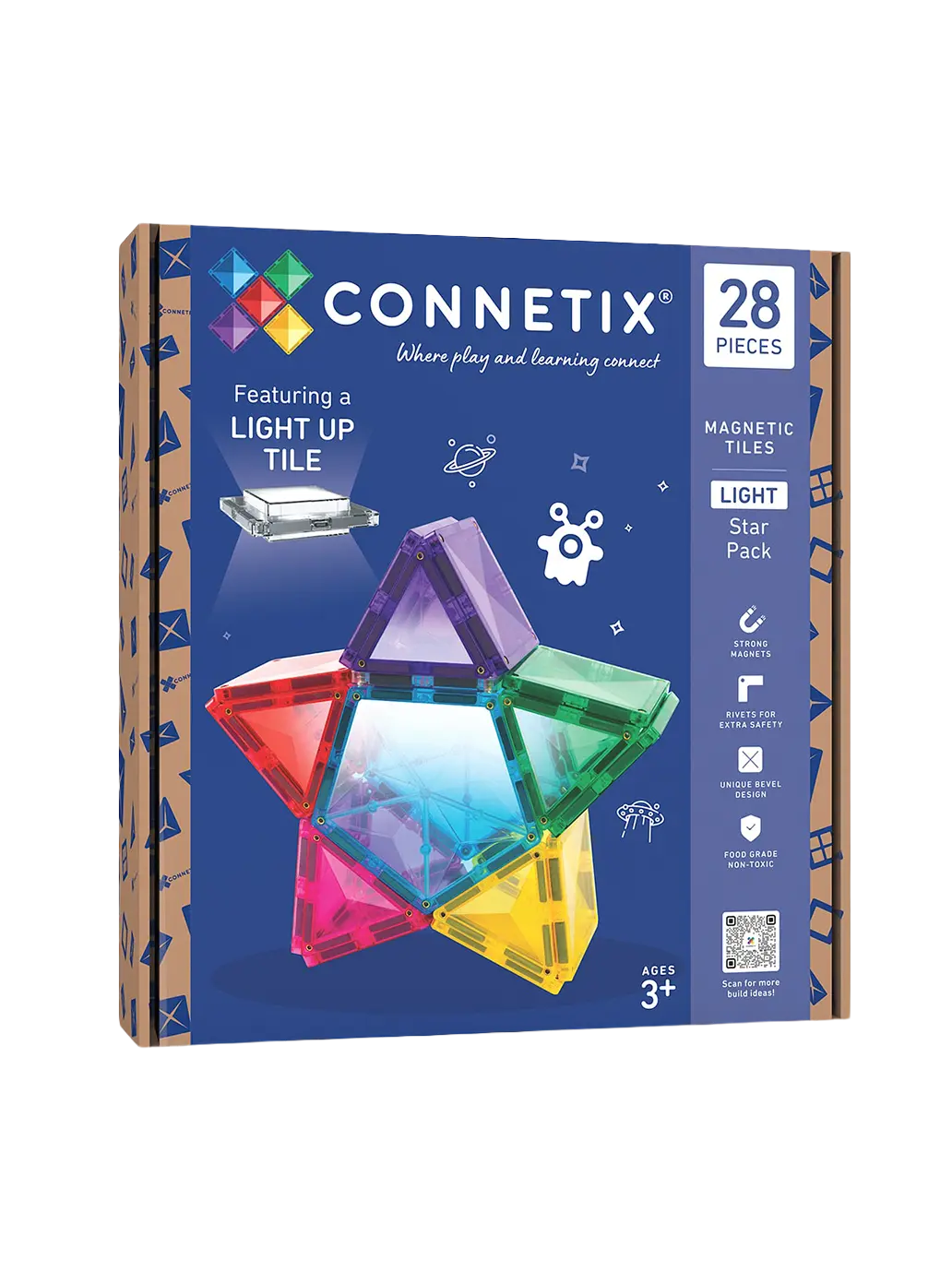 Podświetlane klocki magnetyczne Light Star Pack Connetix BEBE Concept 