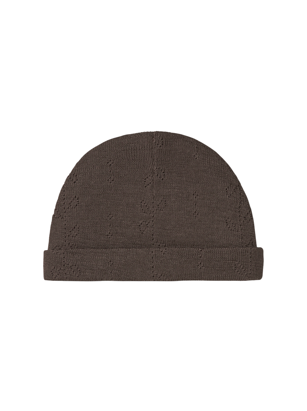 Czapeczka niemowlęca z merino Aiko Pointelle MarMar Copenhagen BEBE Concept 