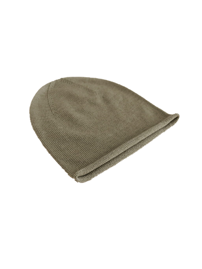 dünne, ganzjährige Efa Beanie-Mütze aus Merinowolle ARTICHOKE