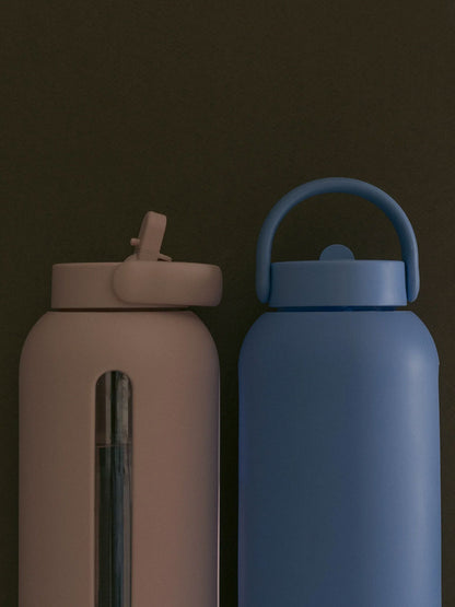 Szklana butelka Bink Big Bottle 1L CORNFLOWER