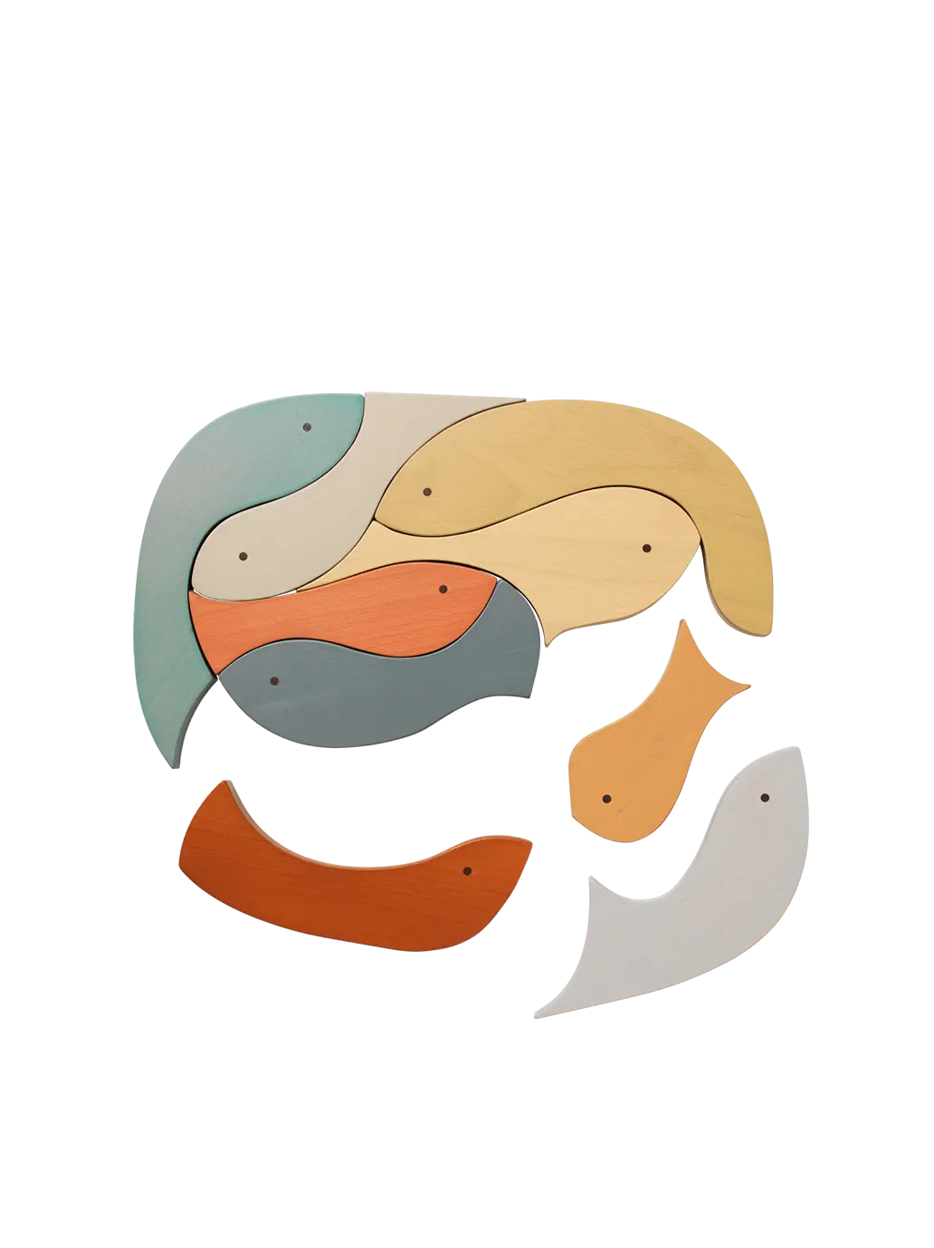 Drewniane puzzle Shoal Ferm Living BEBE Concept 