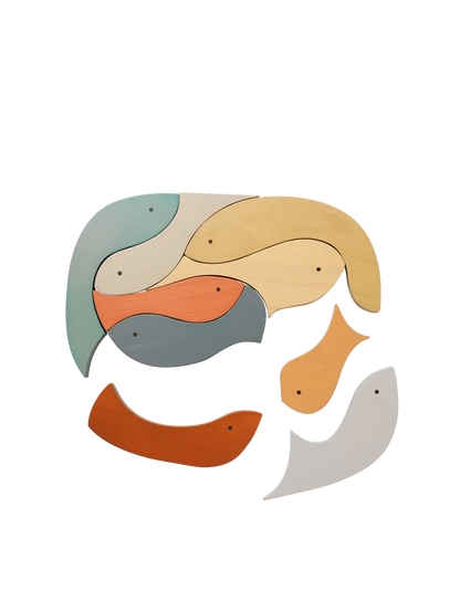 Drewniane puzzle Shoal Ferm Living BEBE Concept 